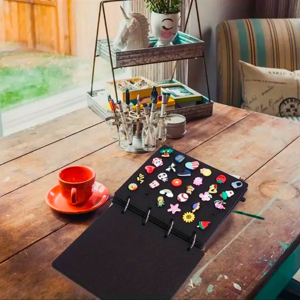 Shoe Charms Organizer, NEW, Unisex, Charm Notebook.